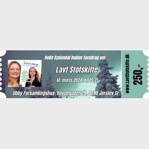 𝐔𝐛𝐛𝐲, 14. marts 2024:  Foredrag om lavt stofskifte