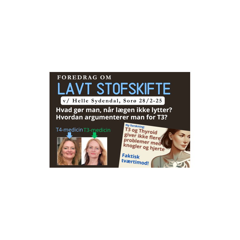 Sor: 28. februar 2025, kl. 19-21, Foredrag om lavt stofskifte