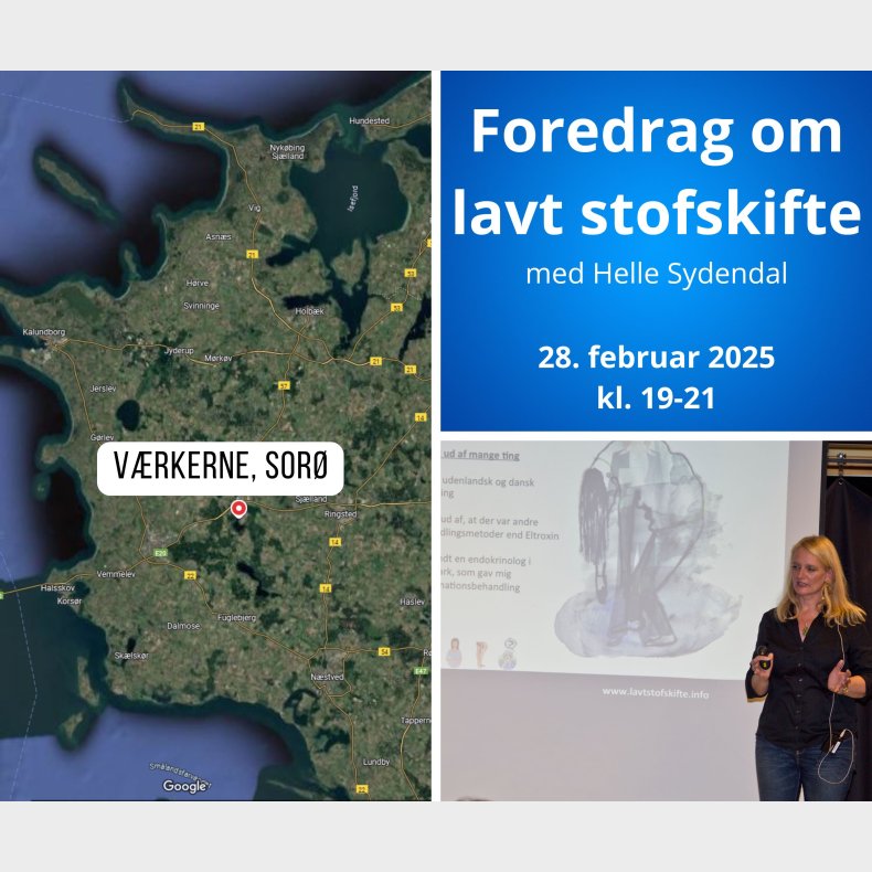 Sor: 28. februar 2025, kl. 19-21, Foredrag om lavt stofskifte